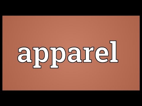 What is a synonym of apparel?
