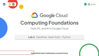 Lab 4 - Dataflow: Qwik Start - Python | Google Cloud Computing Foundations