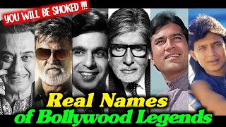 Real Names of Bollywood Legendary Actors | Indian Actor's Real Names | bollywood actor ka real name