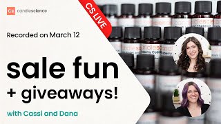 CandleScience Live: 🎉 1oz Sale Talk and Giveaways 🎉