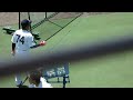 オリックス　下山真二コーチのノック