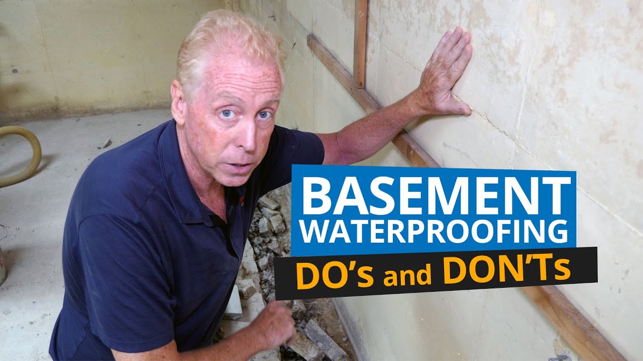 Basement Waterproofing - Do's And Don'ts - YouTube