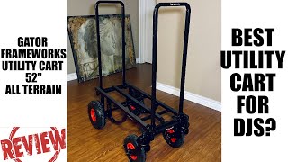 Gator Frameworks Utility Cart 52" (All Terrain) - Honest Review! Best Cart For DJs?
