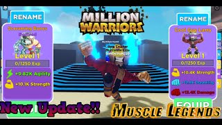 NEW UPDATE!! - 💪Muscle Legends - New Pets, Skills, Characters And Quests