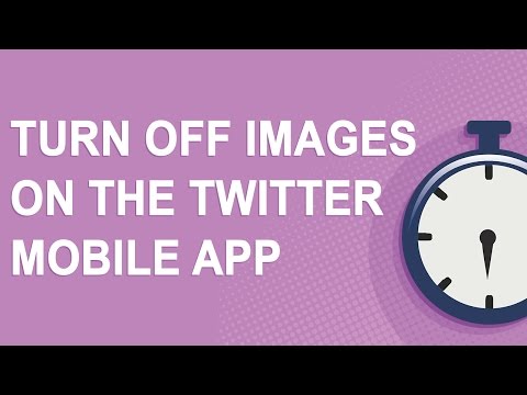 Turn off images on the Twitter mobile app Turn off images on the Twitter mobile app