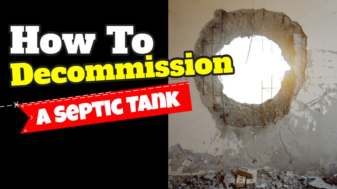 Removing Old Septic Tank - YouTube