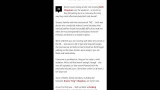 BETH CHAPMAN PLACED IN COMA!!!!
