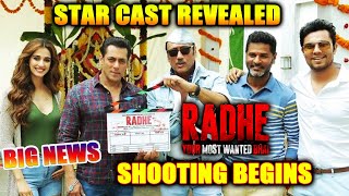 RADHE Shooting Begins... | Salman Khan, Disha Patani, Randeep, Jackie | Star cast Revealed