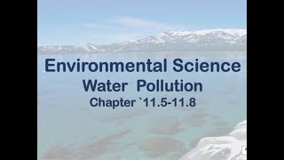 Video Lecture on Water Pollution