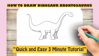 How to Draw Dinosaur | Brontosaurus