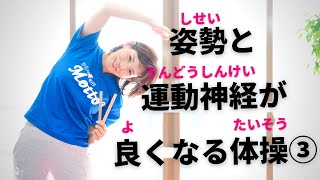 姿勢と運動神経が良くなる体操（側屈編）