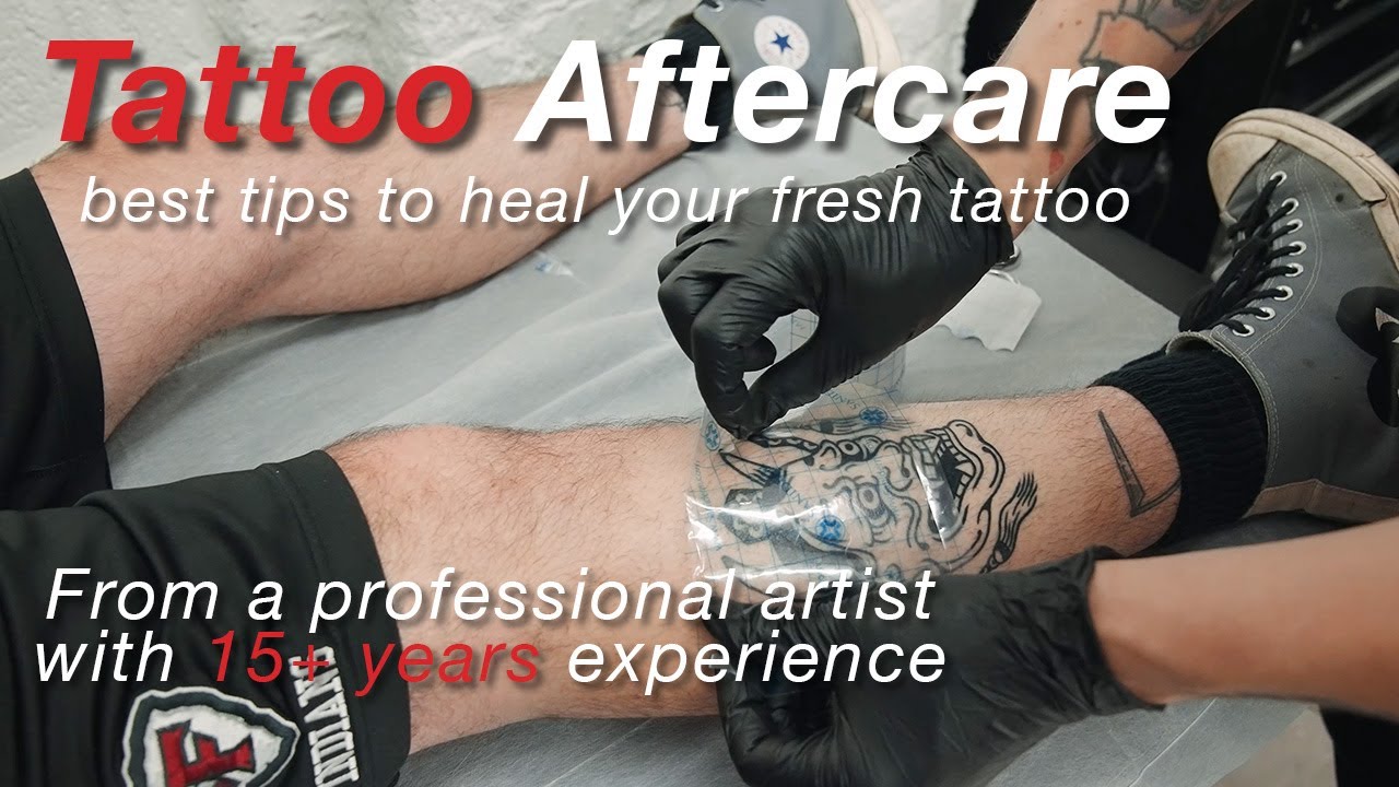 Tattoo Aftercare With Tegaderm Or Second Skin Saniderm Video Youtube