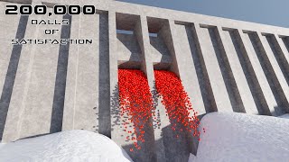 200.000 balls animation - Blender Cycle - Rigid body simulation