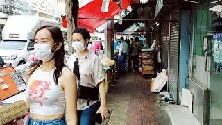 🇹🇭Evening food market, Phra Pradaeng Market, Samut Prakan Province