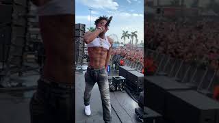 NBA YOUNGBOY OUTSIDE TODAY CROWD WILD CONCERT ROLLING LOUD MIAMI 2019 2022 Sincerely Kentrell #SHORT