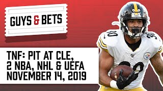 Guys & Bets: Steelers at Browns, Plus NBA and NHL Picks