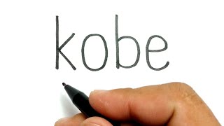 RIP, how to turn words KOBE into basketball NBA legend Kobe Bryant