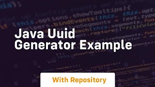 java uuid generator example