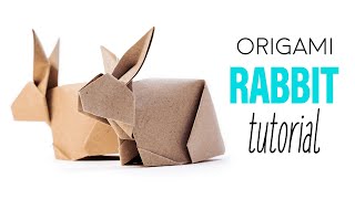 Origami Bunny Rabbit Tutorial V2 - DIY - Paper Kawaii