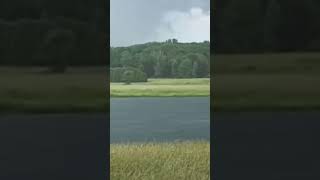 lightning strikes water