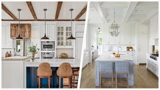 75 Beautiful Coastal Kitchen With White Backsplash Design Ideas #570 🔥