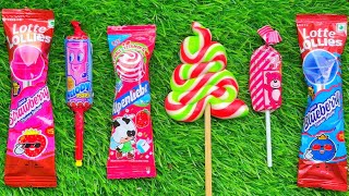 Satisfying video Asmr lollipops candy unboxing video Asmr opening video and chocolate gummy candy