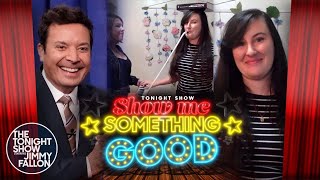 Show Me Something Good: Playing the Melodica While Spinning Color Guard Equipment | The Tonight Show
