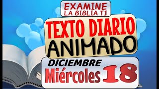 JW TEXTO DIARIO ANIMADO DE HOY 🔵DIOS NO ES PARCIAL✅ EXAMINE LA BIBLIA TJ