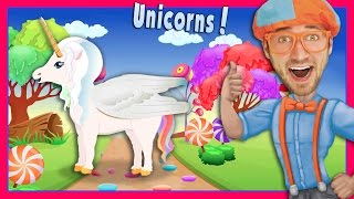 The Unicorn Song by Blippi | Nursery Rhyme Story