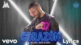 Maluma - Corazón [lyrics]  ft. Nego do Borel