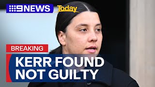 Matildas hero Sam Kerr found not guilty of racially abusing UK cop | 9 News Australia