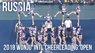 RUSSIA 러시아 @ 2018 원주 국제치어리딩 친선대회 WONJU INTL Cheerleading Open | Filmed by lEtudel