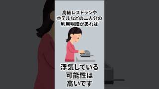 【雑学】相手の浮気を見抜く方法　5選#雑学 #豆知識  #shorts