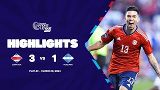 Highlights | Costa Rica vs Honduras | 2023/24 Concacaf Nations League Play-in
