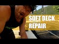 Fixing a very soft deck on a Hobie Cat