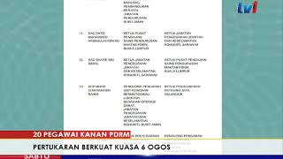 20 PGAWAI KANAN PDRM – PERTUKARAN BERKUAT KUASA 6 OGOS [7 JULAI 2018]