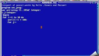 example of array in pascal language