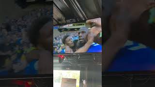 Atlanta Evertonians celebrate Doucouré's winner