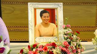 งานศพแม่เมย์ รัชนก สมาคมกีฬาแบดมินตันฯ ร่วมเป็นเจ้าภาพพิธีสวดพระอภิธรรม วัดเทพศิรินทราวาสราชวรวิหาร