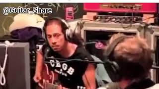 when james hetfield teach kirk hammet riff guitar metallica song workshop