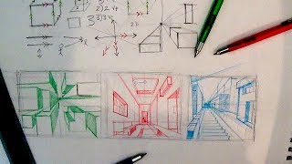Linear Perspective Drawing Part 2 | One point Perspective