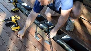 How to Straighten Bent or Bowed Decking Boards, Hardwood Decking, Crooked decking, Kwila