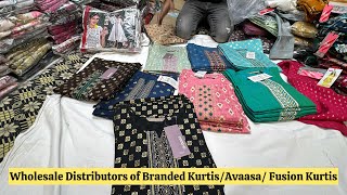 Chickpet Bangalore Wholesale Branded Kurtis & Kurti Sets ! Avaasa/Fusion Kurtis ! Courier Available