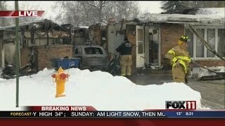 GDW8 Pauleen live at duplex fire in Ashwaubenon