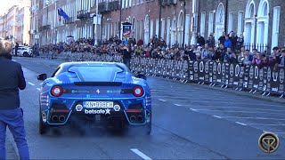 Josh Cartu Makes a Burnout with the Ferrari F12 TDF!