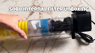 Unboxing Sobo FE-1504 Internal Filter for My Turtle Tank 🐢!