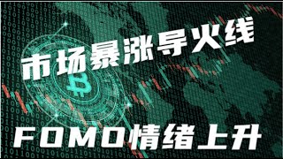 2.16射手行情投研 BTC比特币 ETH以太坊行情 市场暴涨导火线  FOMO情绪上升