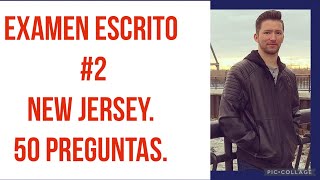 Test ,examen  escrito o de conocimiento New Jersey # 2.