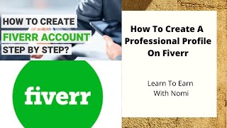 How To Create A Professional Profile On Fiverr?