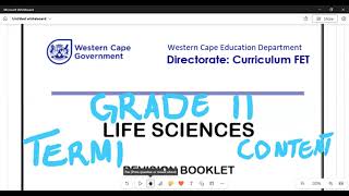 Life Sciences Grade 11 Biodiversity and classification